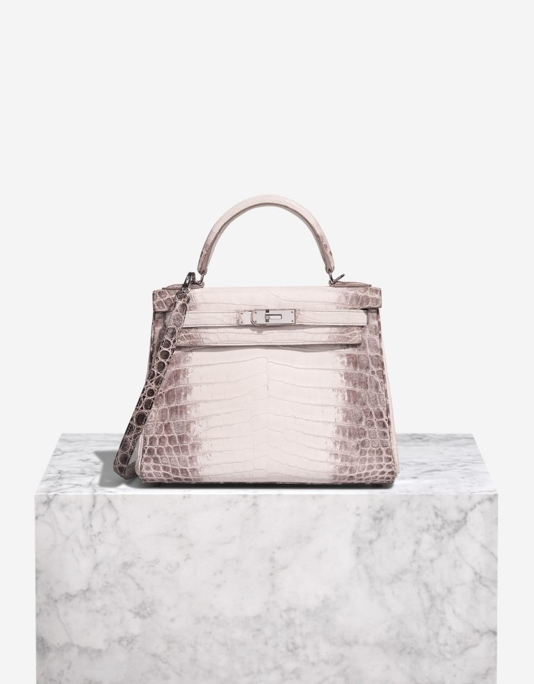 Hermès Kelly Himalaya 28 Niloticus Crocodile White Front | Sell your designer bag