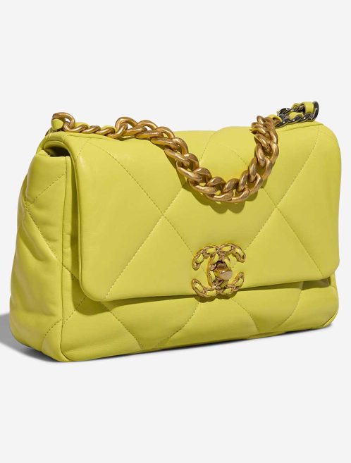Chanel 19 Flap Bag Lamb Lime Yellow  | Sell your designer bag