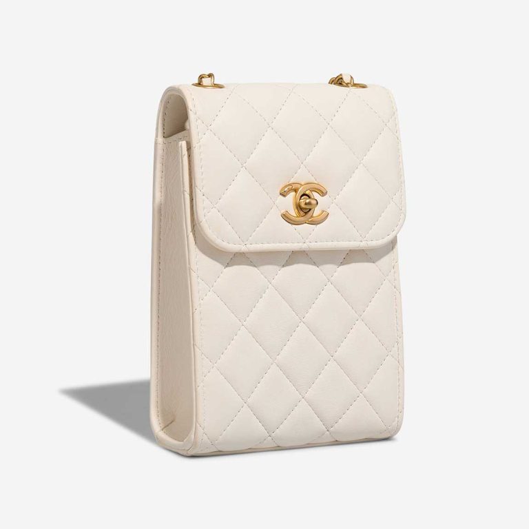 Chanel Phone Holder Lamb White | Sell your designer bag
