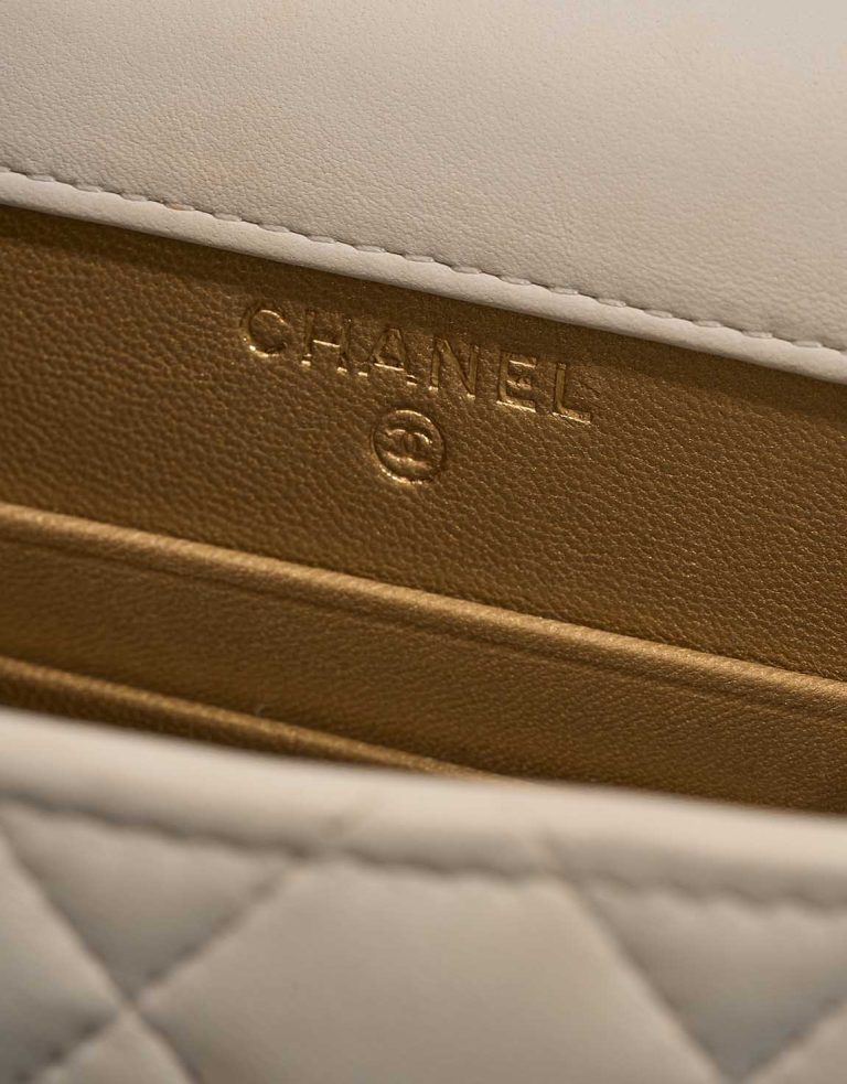 Chanel Phone Holder Lamb White Logo | Sell your designer bag