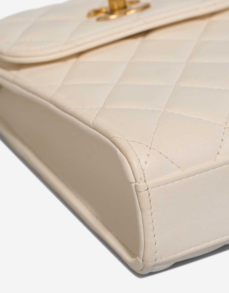 Chanel Phone Holder Lamb White Signs of wear | Sell your designer bag