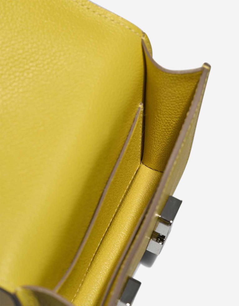 Hermès Constance Slim Wallet Evercolor Lime Inside | Sell your designer bag