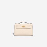 Hermès Kelly Pochette Mini Ostrich Nata Front | Sell your designer bag