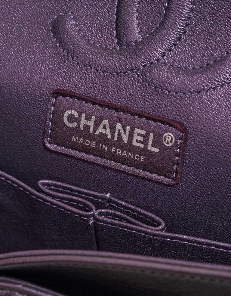 Chanel Timeless Medium Lamb Iridescent Violet Logo | Sell your designer bag