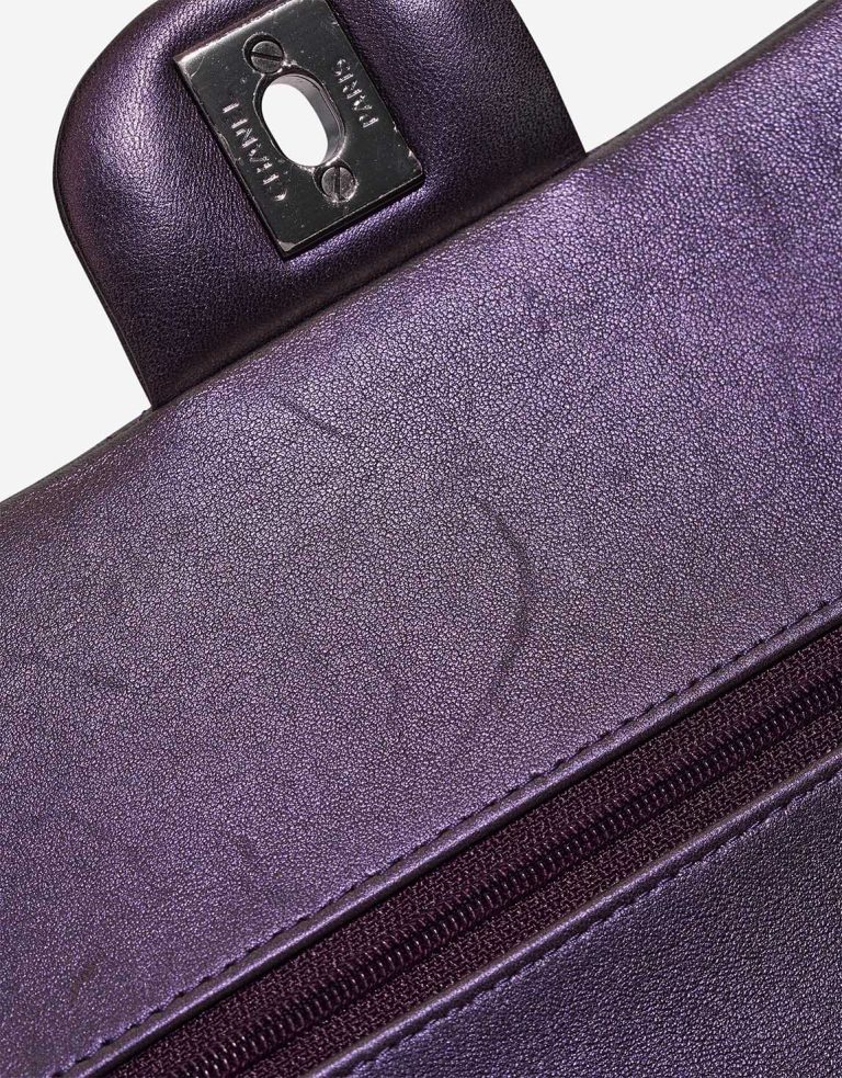 Chanel Timeless Medium Lamb Iridescent Violet Signs of wear | Sell your designer bag