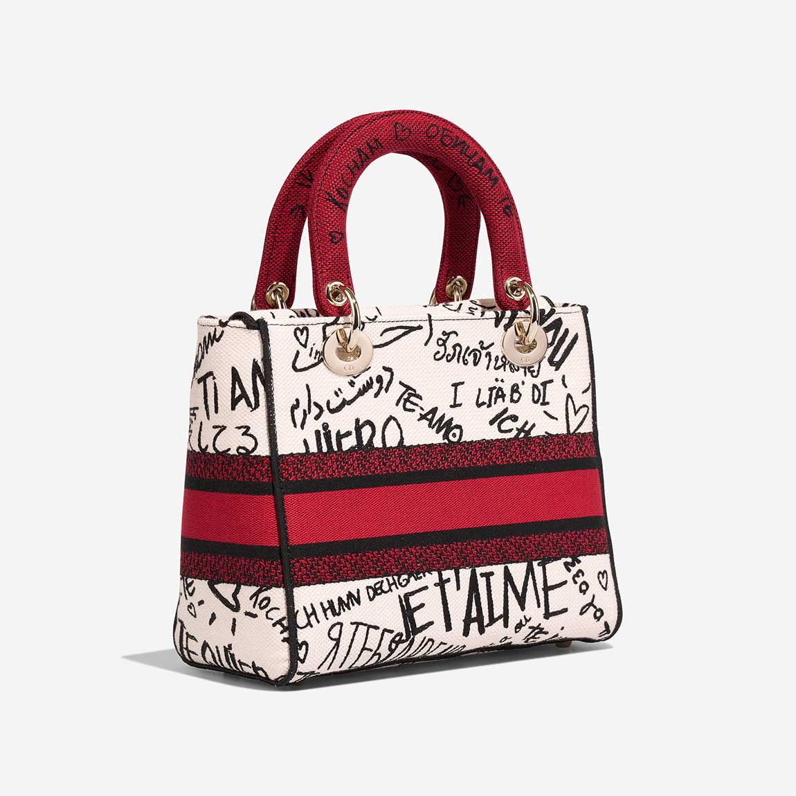 I Love モチーフ【Dior】Dioramour Lady D-Liteミディアム CHRISTIAN DIOR: DiorAmour Graffiti Medium Lady D-Lite – Luv