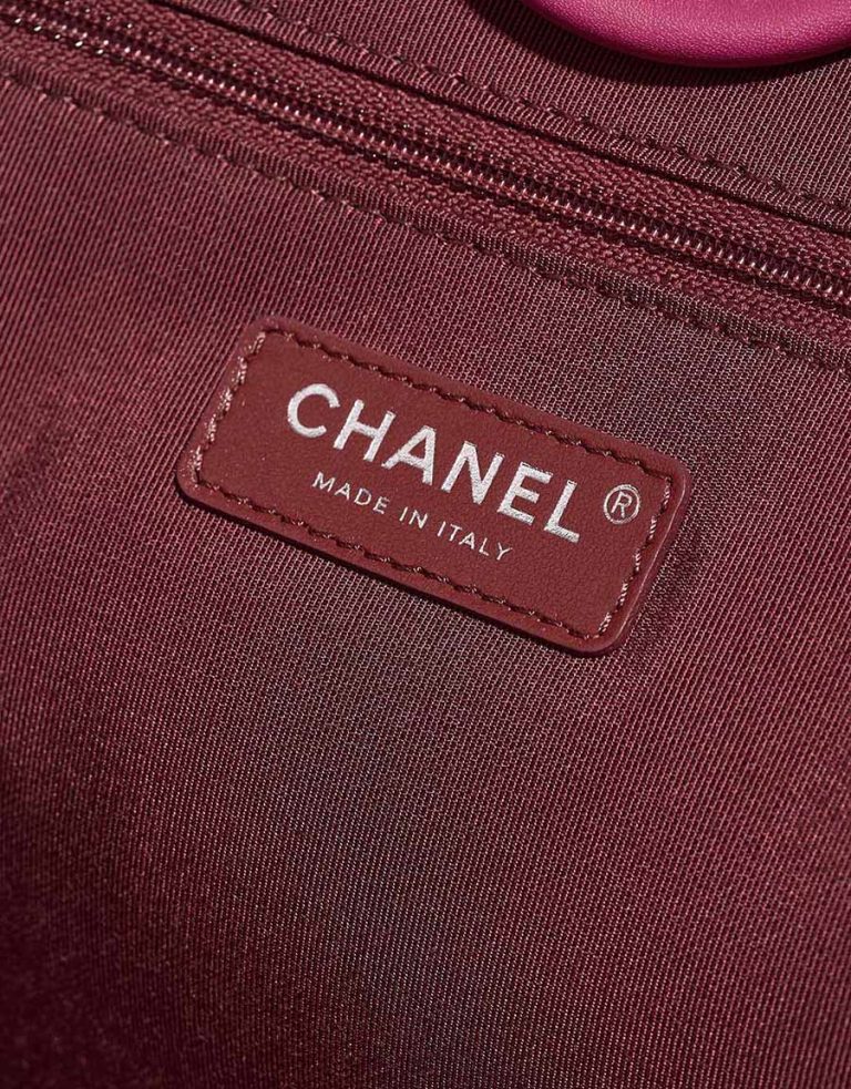 Pre-owned Chanel bag Deauville Large Felt / Lamb Fuchsia / Bordeaux Multicolour, Pink, Violet | Sell your designer bag on Saclab.com
