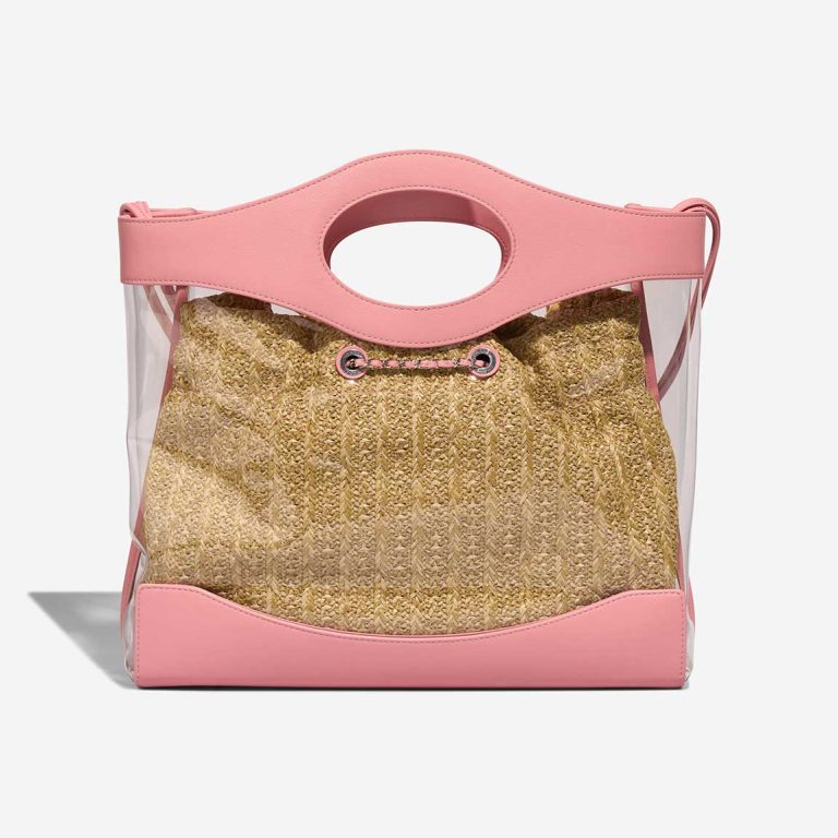 Chanel Shopping Tote Large Calf / Rattan / PVC Blush / Beige | Sell your designer bag