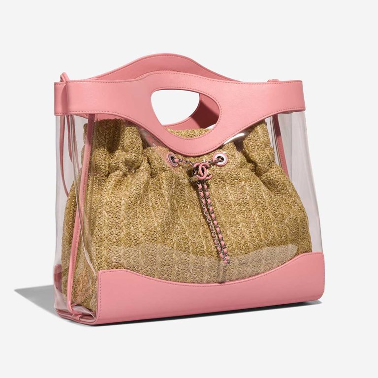 Chanel Shopping Tote Large Calf / Rattan / PVC Blush / Beige | Sell your designer bag