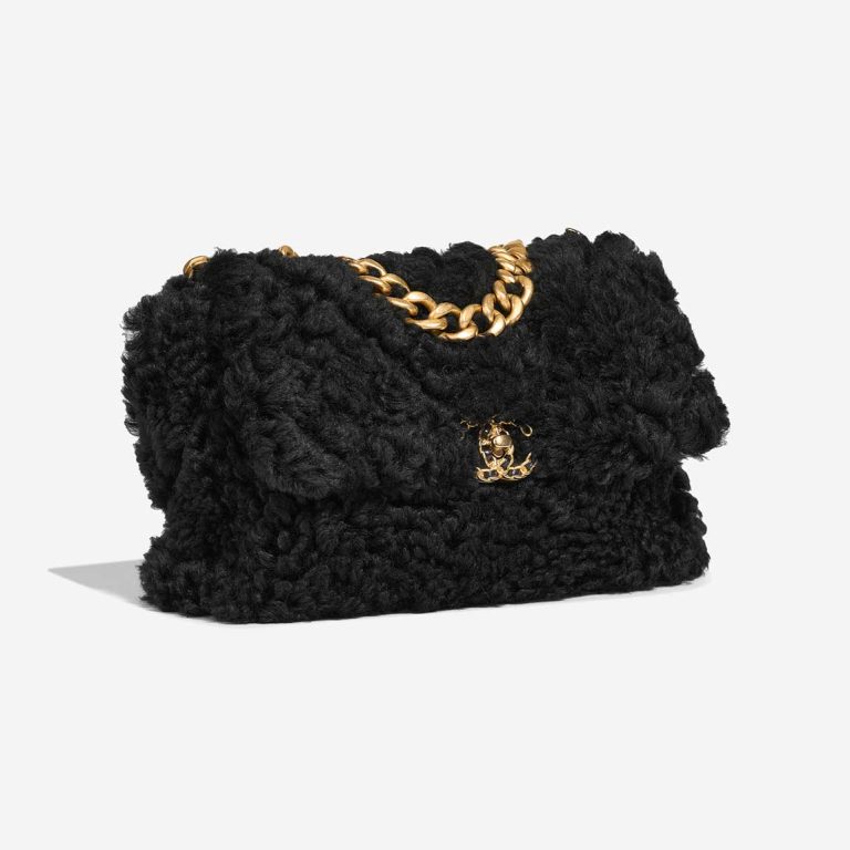Chanel 19 Flap Bag Large Shearling Black | Sell your designer bag