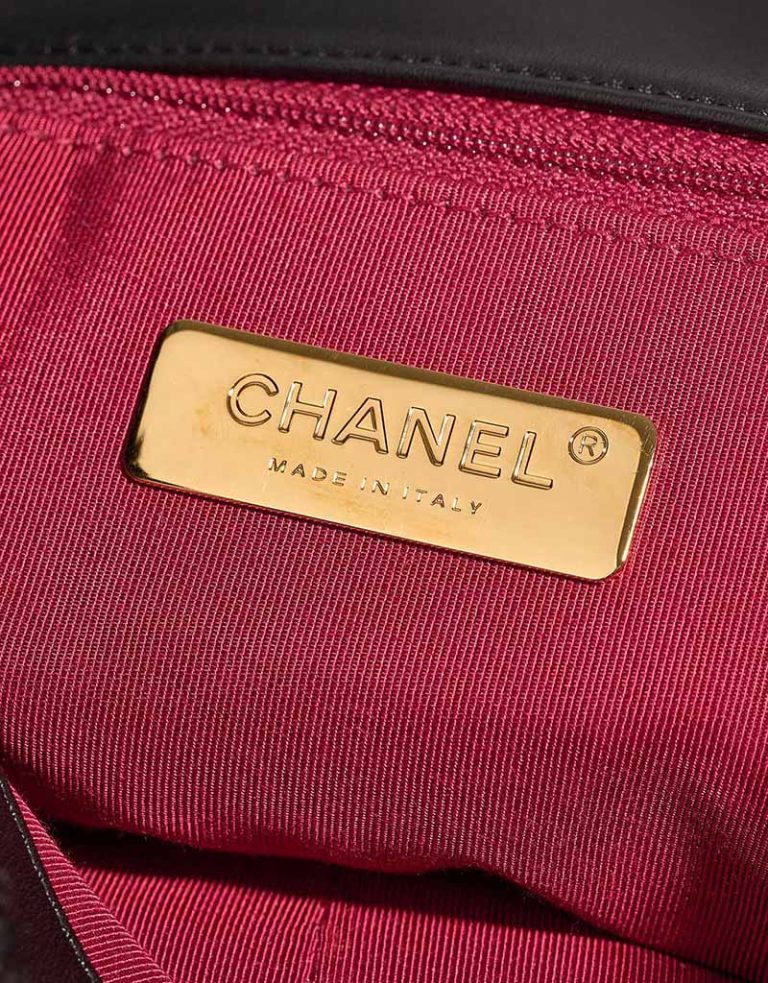 Chanel 19 Flap Bag Large Shearling Black Logo | Sell your designer bag
