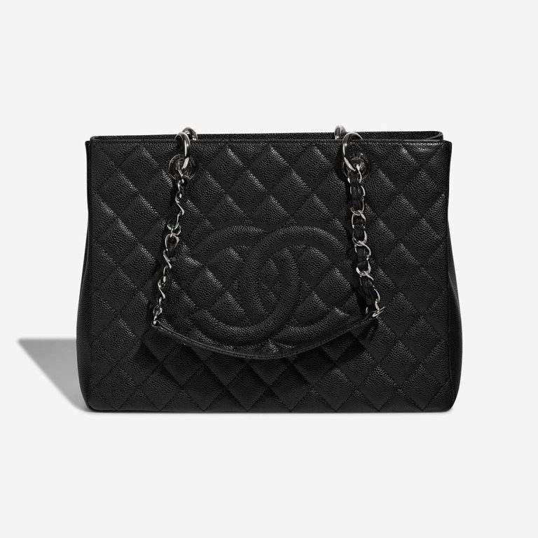 Chanel Shopping Tote GST Caviar Black Front | Sell your designer bag