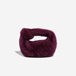 Bottega Veneta Jodie Small Shearling Burgundy Front | Sell your designer bag