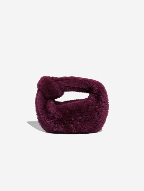 Bottega Veneta Jodie Small Shearling Burgundy Front | Sell your designer bag