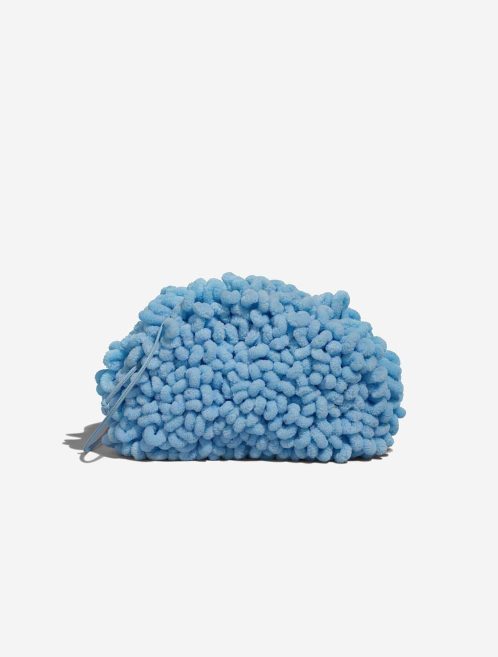 Bottega Veneta Pouch Small Chenille / Lamb Light Blue Front | Sell your designer bag
