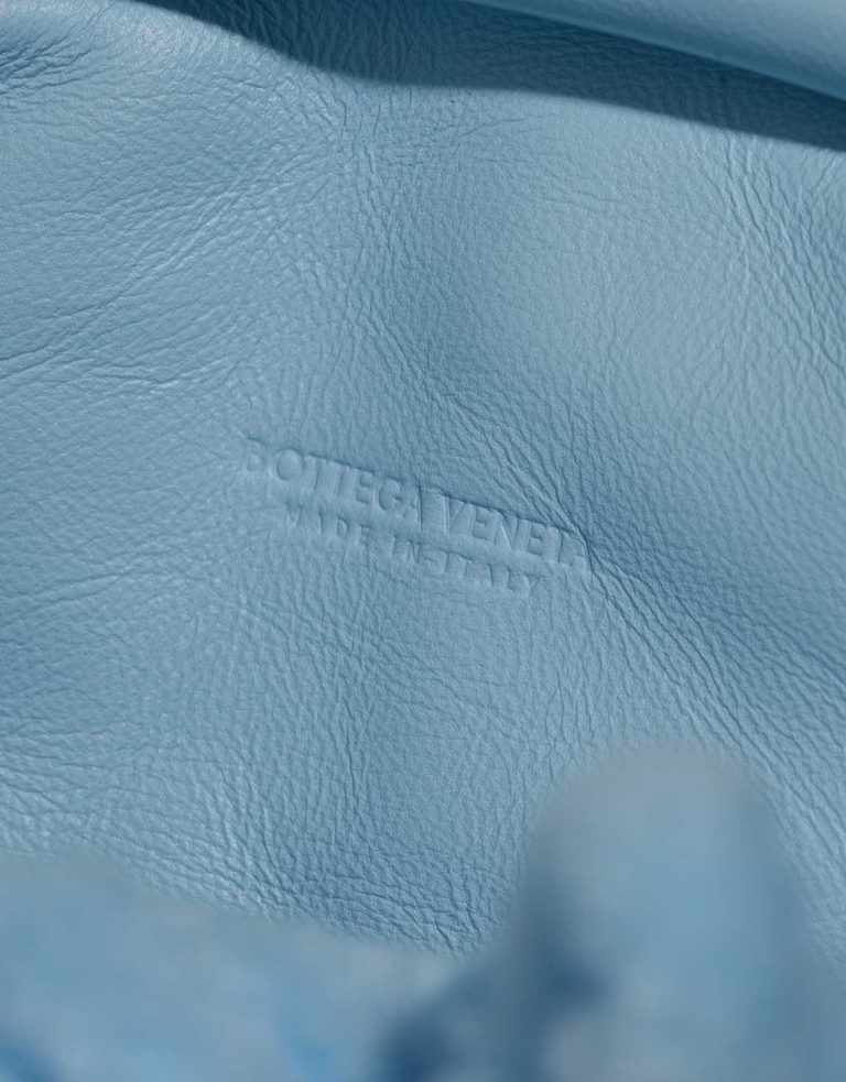 Bottega Veneta Pouch Small Chenille / Lamb Light Blue Logo | Sell your designer bag