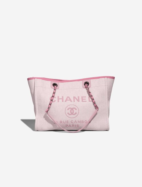 Chanel Deauville Small Rattan / Lamb Pink / White Front | Sell your designer bag