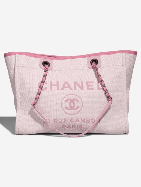Chanel Deauville Small Rattan / Lamb Pink / White Front | Sell your designer bag