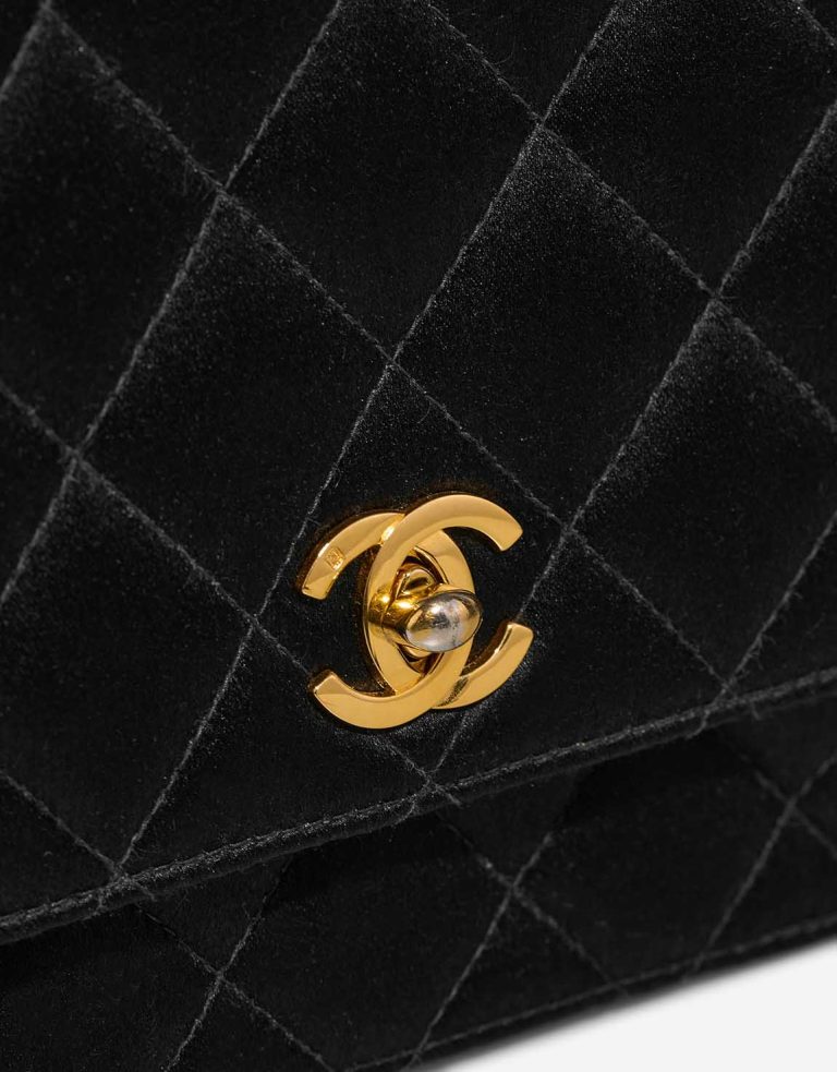 Chanel Timeless Handle Mini Satin Black Closing System | Sell your designer bag