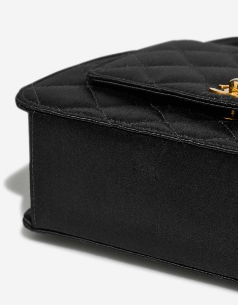 Chanel Timeless Handle Mini Satin Black Signs of wear | Sell your designer bag