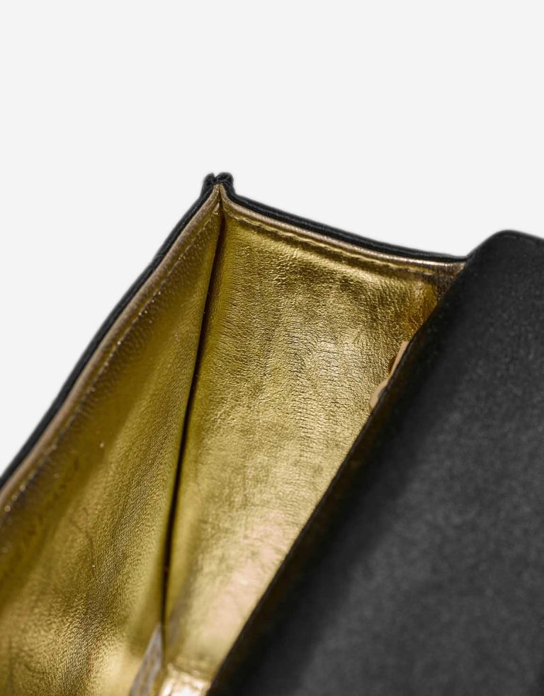 Chanel Timeless Handle Mini Satin Black Signs of wear | Sell your designer bag