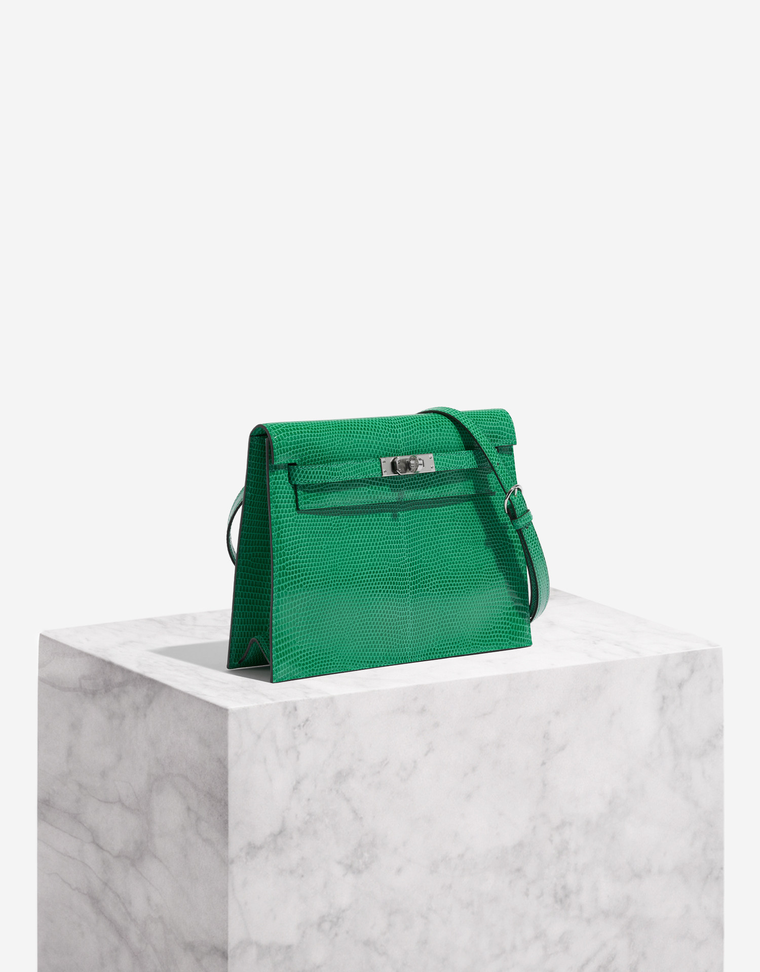 Hermès Kelly Danse Salvator Lizard Vert Menthe | SACLÀB