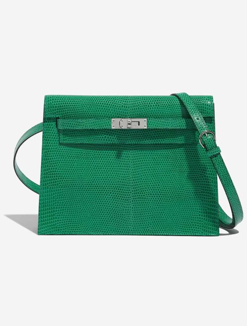 Hermès Kelly Danse Salvator Lizard Vert Menthe Front | Sell your designer bag