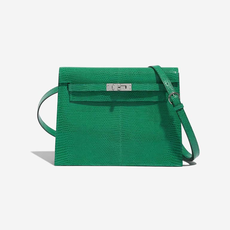 Hermès Kelly Danse Salvator Lizard Vert Menthe Front | Sell your designer bag