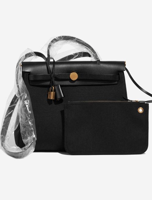 Hermès Herbag 31 Toile / Vache Hunter Black Front | Sell your designer bag