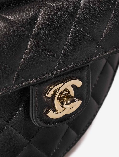 Chanel Timeless Heart Small Lamb Black Closing System | Sell your designer bag
