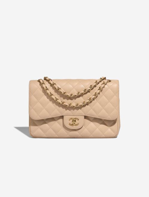 Chanel Timeless Jumbo Caviar Beige Front | Sell your designer bag