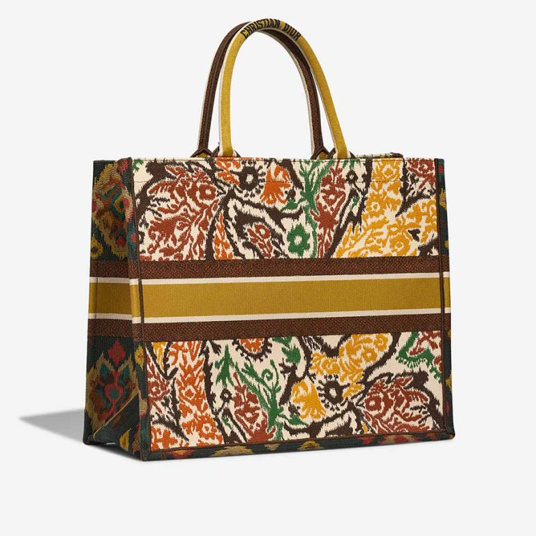 Dior Book Tote Large Fabric Brown / Yellow / Green | Sell your designer bag