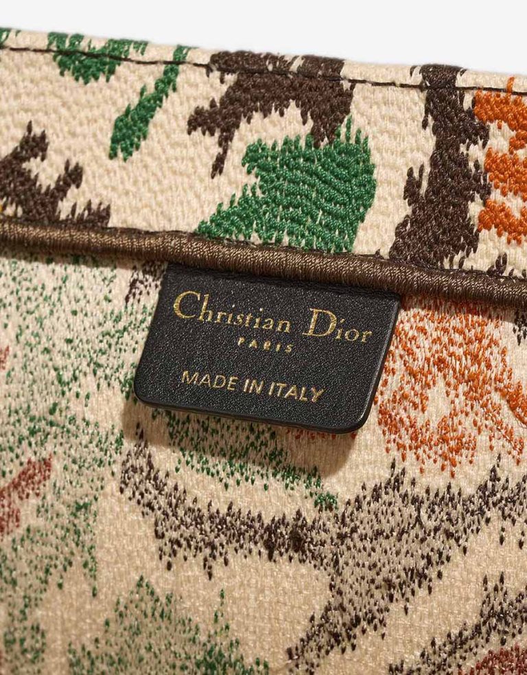 Dior Book Tote Large Fabric Brown / Yellow / Green Logo | Sell your designer bag