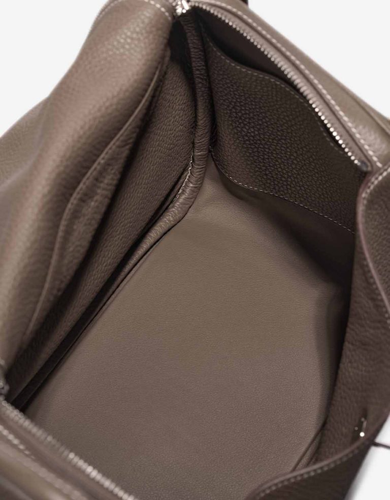 Hermès Lindy 30 Clémence Étoupe Inside | Sell your designer bag