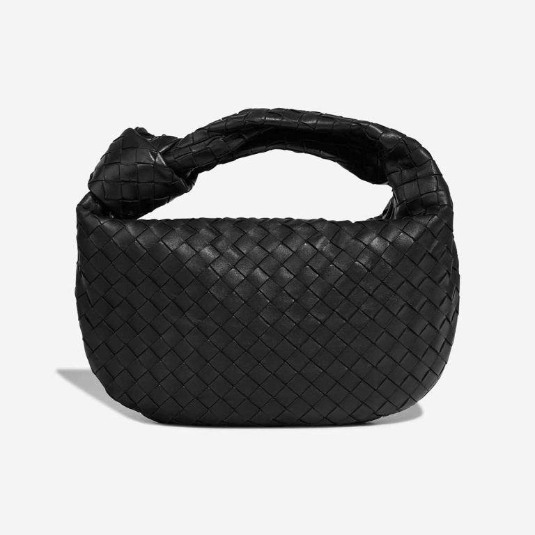 Bottega Veneta Jodie Teen Lamb Black Front | Sell your designer bag