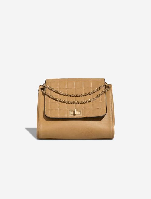 Chanel 2.55 Reissue Chocolate Bar Lamb Beige Front | Sell your designer bag