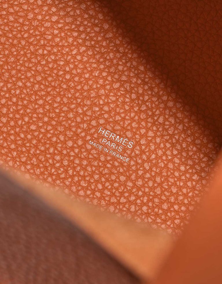 Hermès Picotin 22 Taurillon Clémence Orange Logo | Sell your designer bag