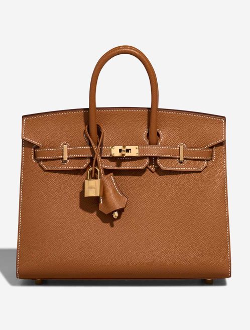 Hermès Birkin 25 Epsom Gold Front | Sell your designer bag