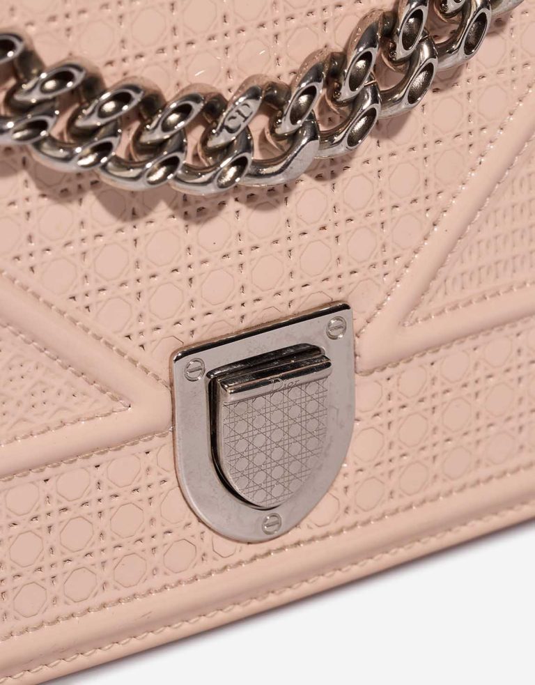 Dior Diorama Small Patent Light Pink Closing System | Sell your designer bag