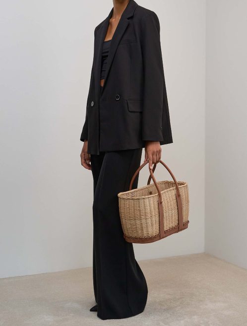 Hermès Garden Party Picnic 36 Osier / Barénia Fauve / Beige on Model | Sell your designer bag