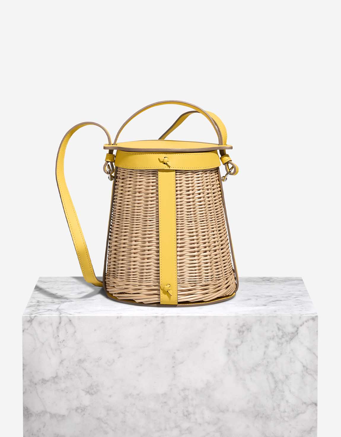 Hermès Toupet Farming Picnic Osier / Swift Jaune de Naples / Beige