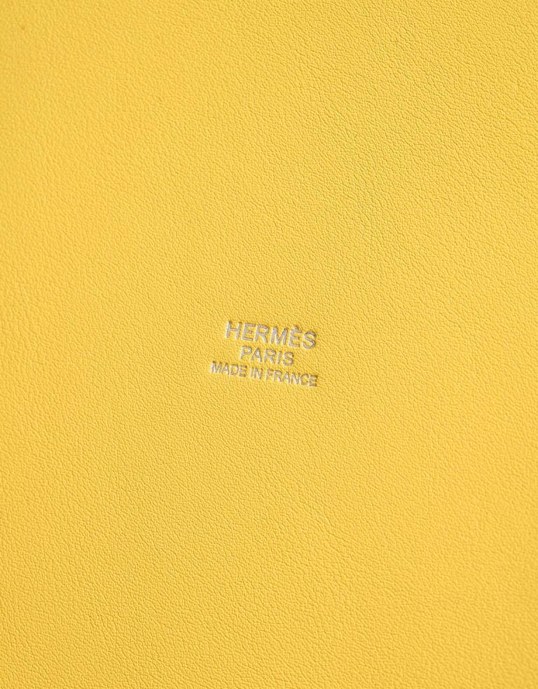 Hermès Toupet Farming Picnic Osier / Swift Jaune de Naples / Beige Logo | Sell your designer bag