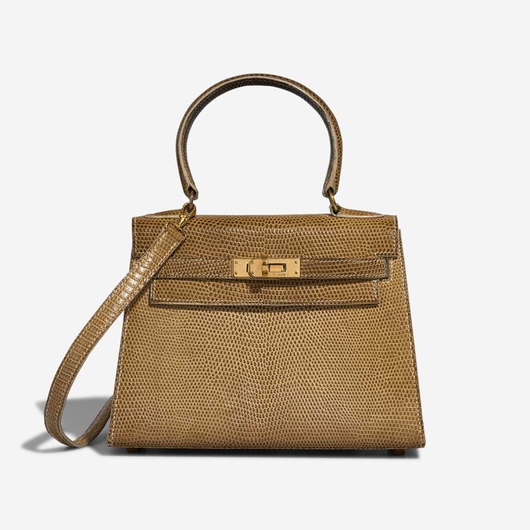 Hermès Kelly Mini Lizard Ficelle Front | Sell your designer bag