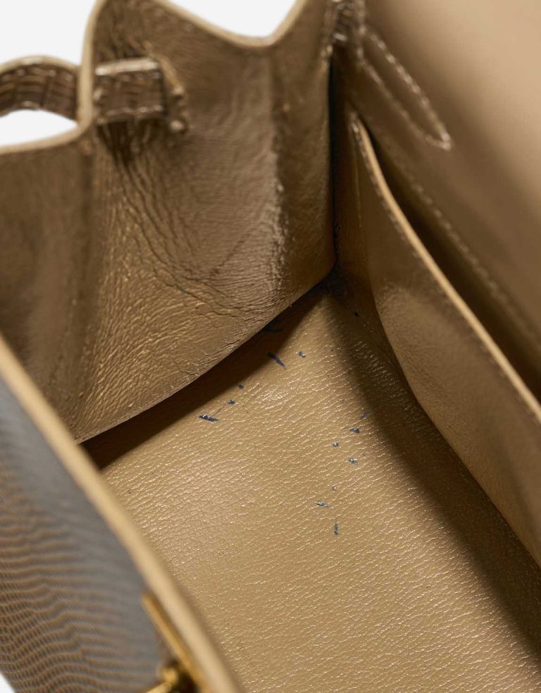 Hermès Kelly Mini Lizard Ficelle Signs of wear | Sell your designer bag