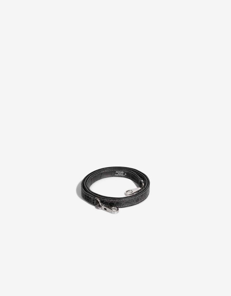 Hermès Kelly Strap Porosus Crocodile Graphite Front | Sell your designer bag