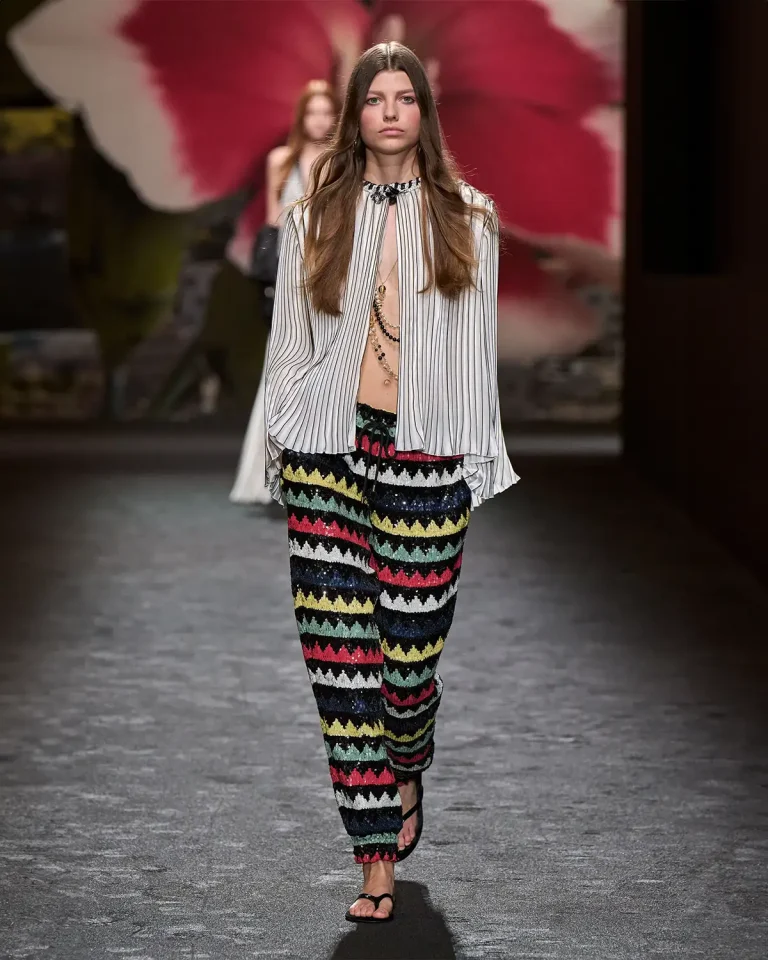 SS 2024 Ready-To-Wear Bohemian runway look. Image: Vogue Runway
