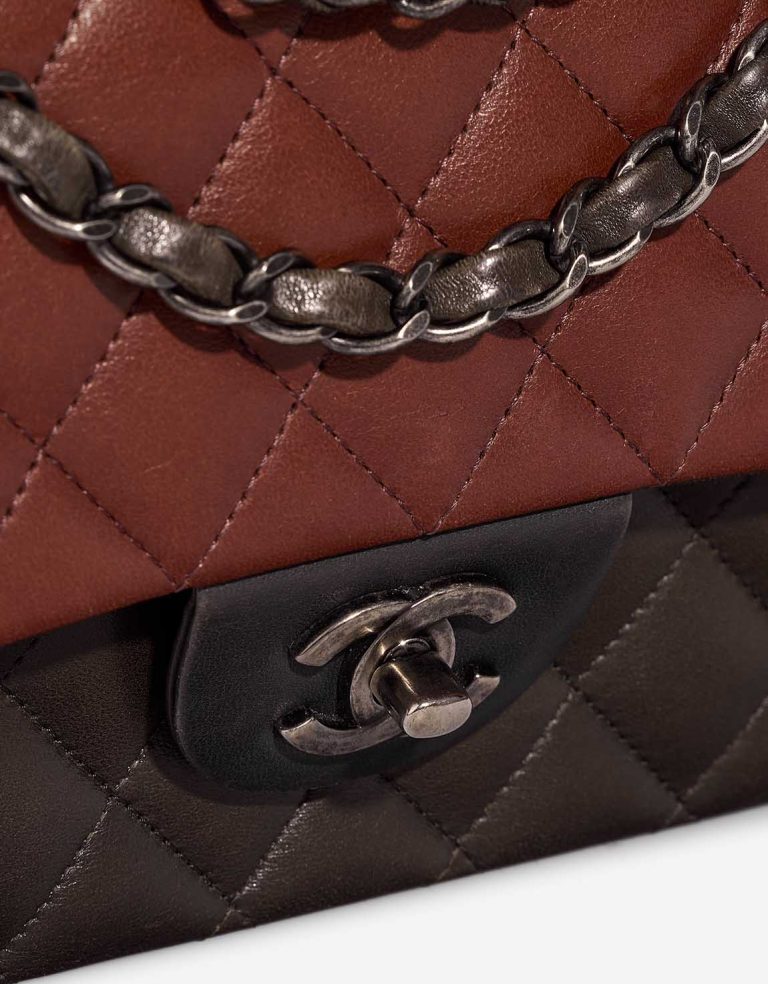 Chanel Timeless Medium Lamb Brown / Grey / Black Closing System | Sell your designer bag