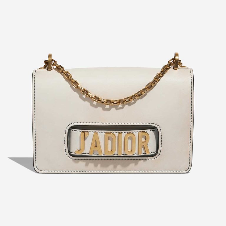 Dior J'Adior Medium Calf White Front | Sell your designer bag