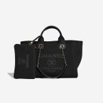 Chanel Deauville Small Cotton Black Front | Sell your designer bag