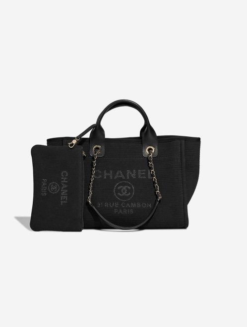 Chanel Deauville Small Cotton Black Front | Sell your designer bag